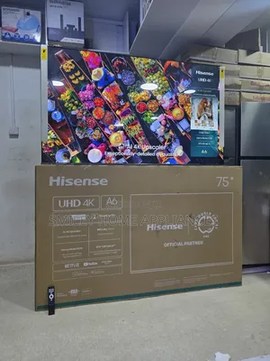 Hisense 75inches A6 Series Uhd4k 75a6n/Q Smart Tv With 3years Warranty