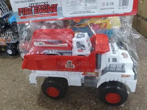 Fire / Police Heavy Duty Truck Toys for Kids - Manually Pushed