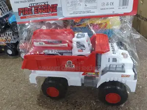 Fire / Police Heavy Duty Truck Toys for Kids - Manually Pushed