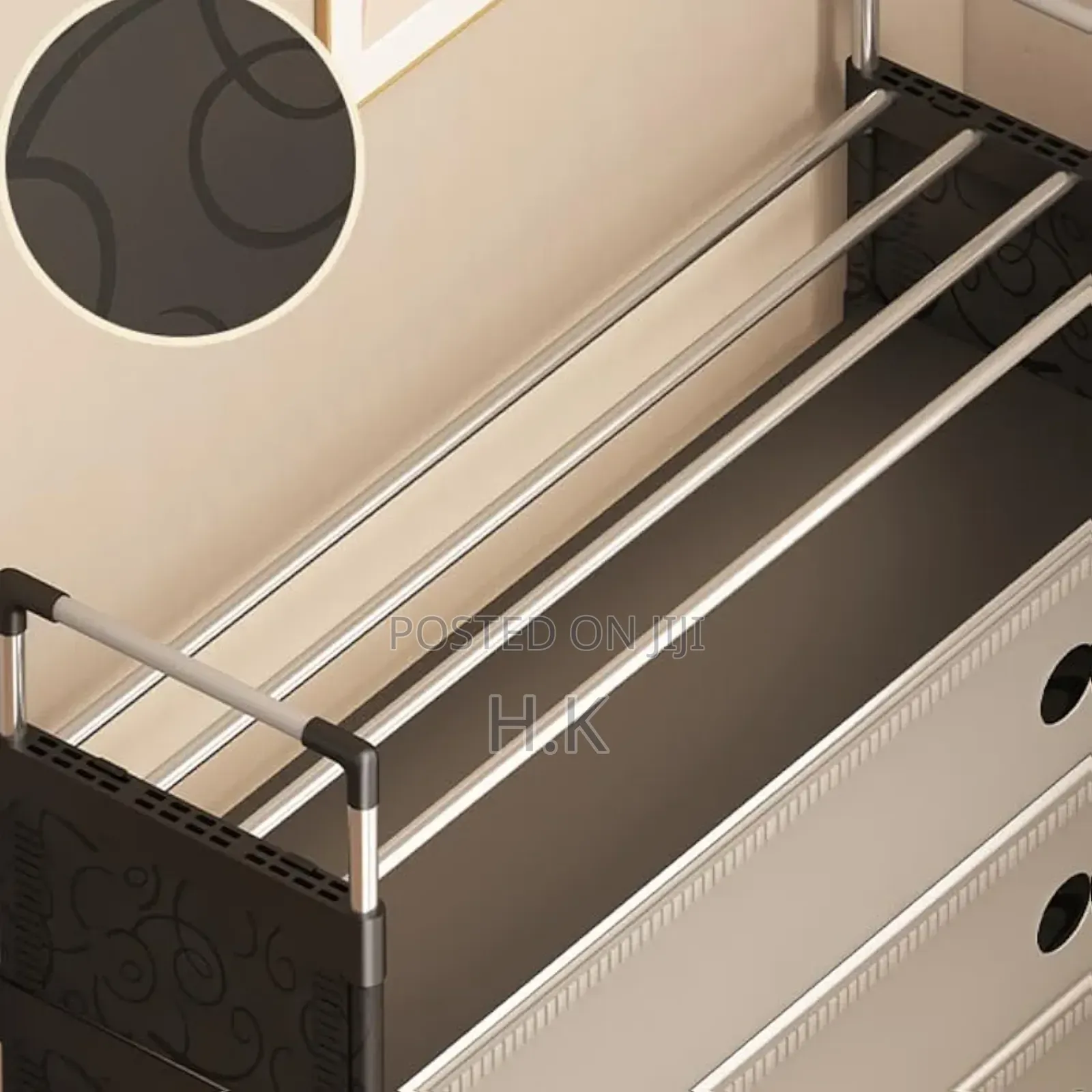 Multifunctional Entryway Storage Rack With Hanging Bar