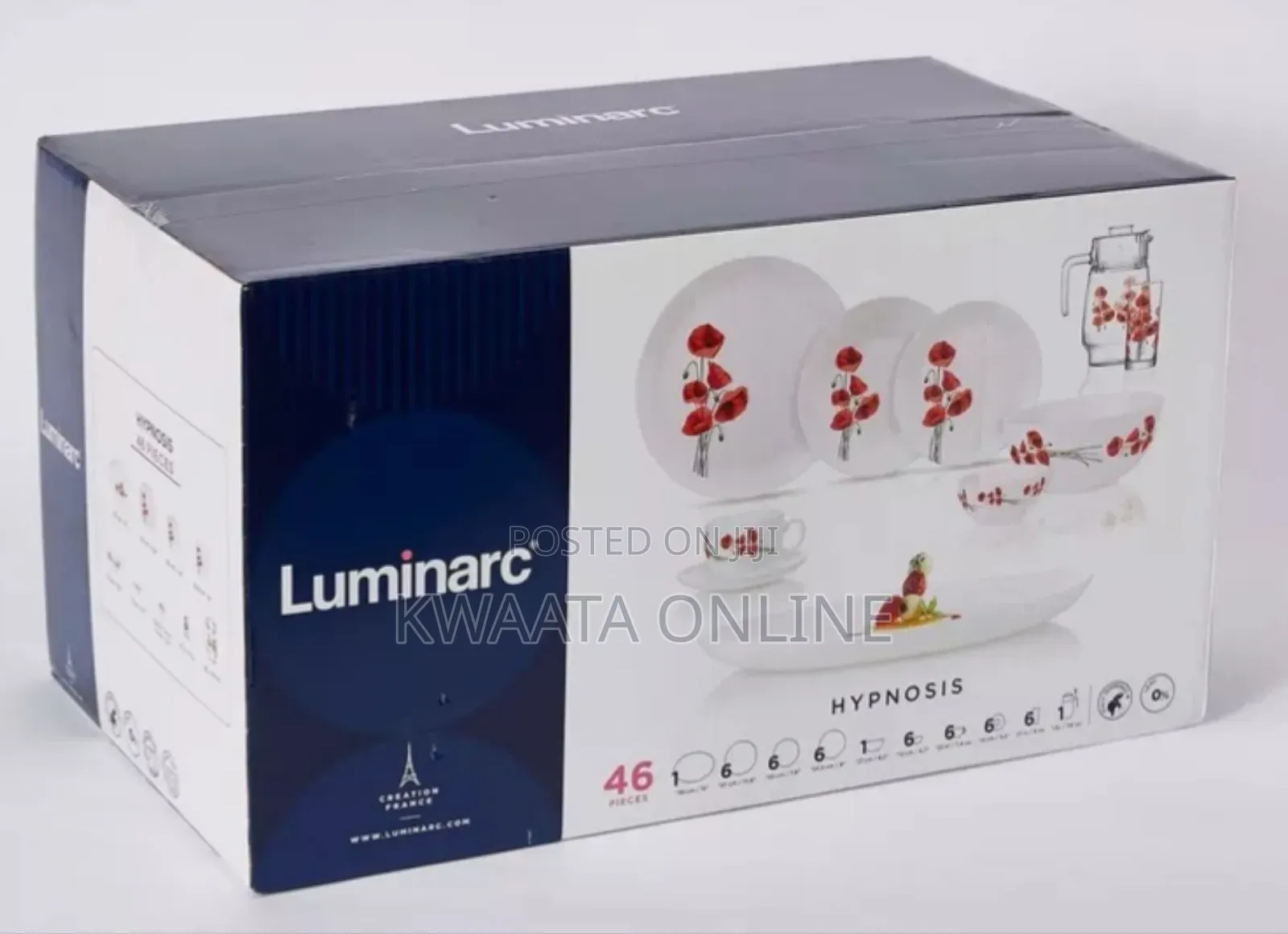 Luminarc Hypnosis 46-Piece Dinner Set
