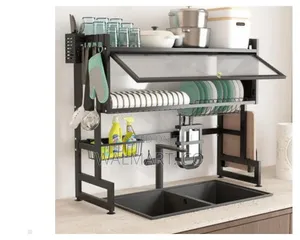 2 Tier 95cm Over the Sink Dish Drying Rack