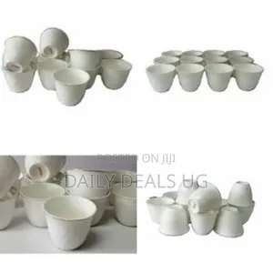 12 Pieces of Cappuccino Latte Espresso Coffee Cups Tumblers - White