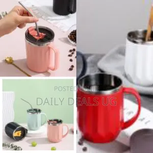 400ml Stainless Steel Office Coffee Mug Insulation Cup Thermal Flask
