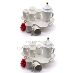 8 Piece Tea/Coffee Cups Set- White