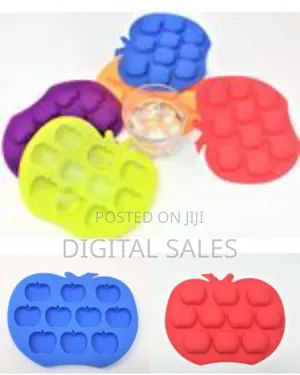 Apple Shape Silicone Mould Mold Ice Cube Tray Wax Melt Chocolate
