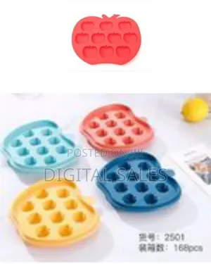 Apple Shape Silicone Mould Mold Ice Cube Tray Wax Melt Chocolate