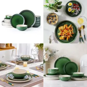 18pc Ceramic Crockery Dinnerware Sets Plates Side Plates and Bowls Set