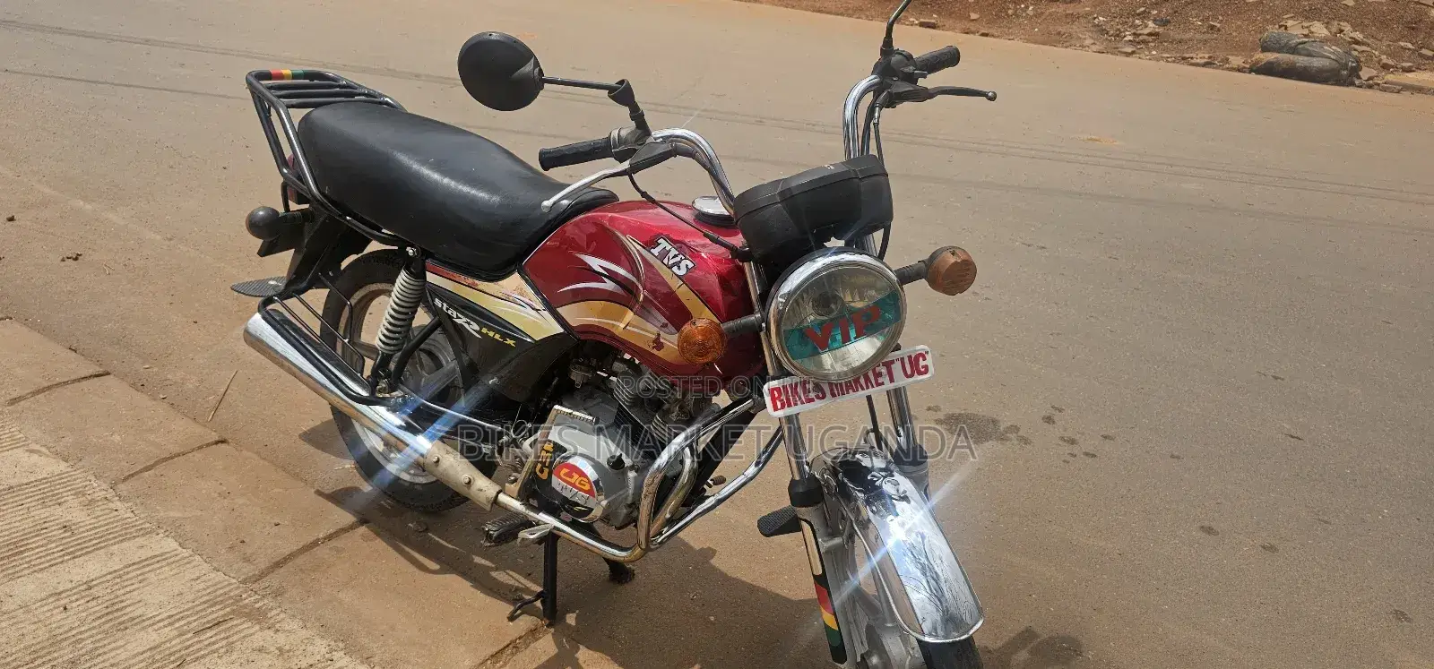 TVS XL 100 2018 Red