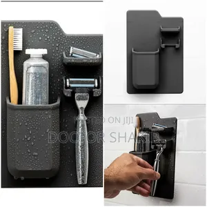 Quality Selfie Adhesive Toothbrush and Shaver Storage