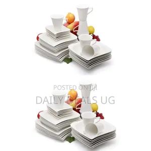 Other 30 PCS of Square Plates, Bowls, Side Plates, Cups Dinner Set