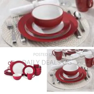 Tableware Set of Plates Cups Bowls Side Plates Dinner Sets 16-Piece