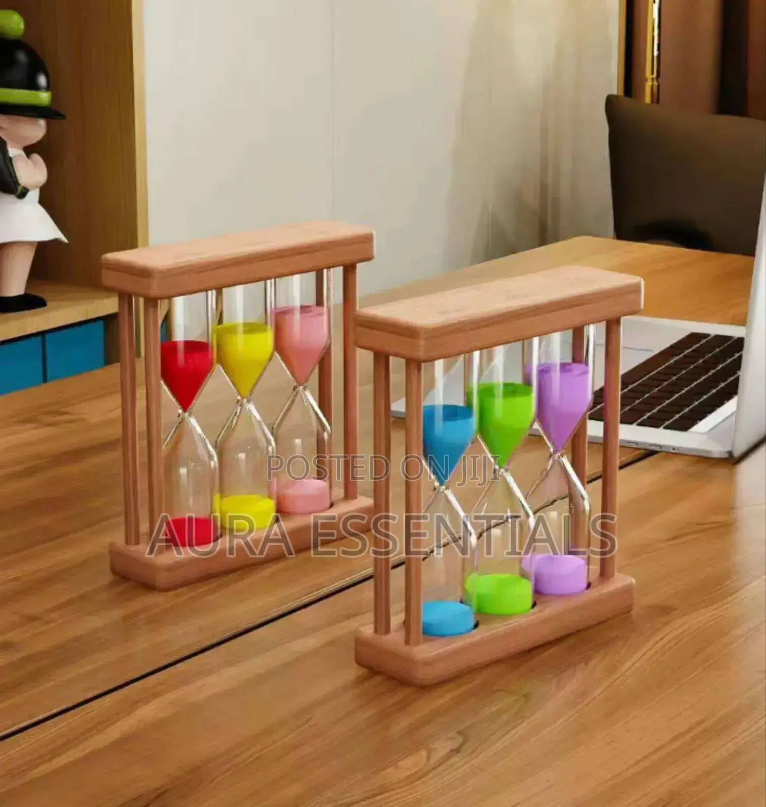 3in1 Mini Wooden Multifunction Timer