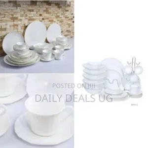 Arcopal 40 PCS Gold Lines Self Design Plates Cups Bowls Saucers Side