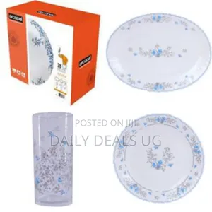 Arcopal 38pcs Plates Glasses Cups Bowls Saucers Dinnerware -Multicolor