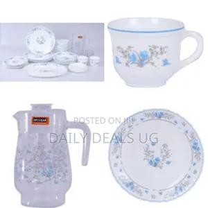 Arcopal 38pcs Plates Glasses Cups Bowls Saucers Dinnerware -Multicolor