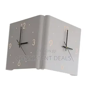 Double Sided Corner Wall Clock 2 Mode Lighting Hanging Clock