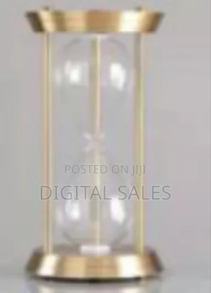 32*17.5cm Sand Timer Rotating Hourglass Brass Tone 15 30 60 Minutes