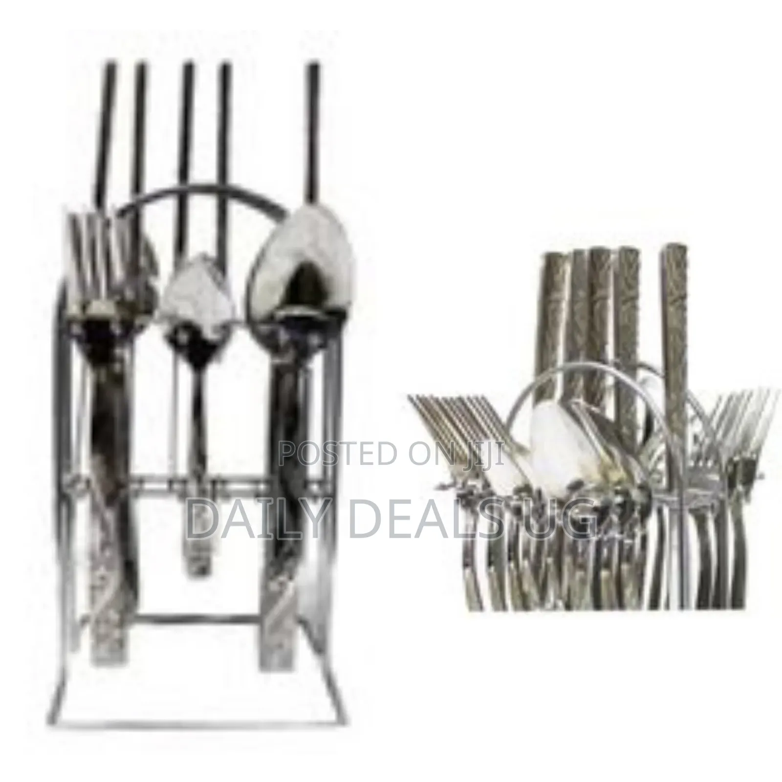 Cutlery Set 6tea Spoon, 6table Spoons 6table Knives, 6forks and Stand