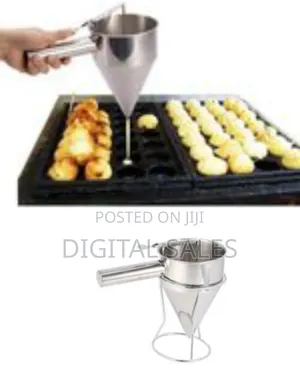 Stainless Steel Donut Dispenser Cupcake Dough Funnel Pancake