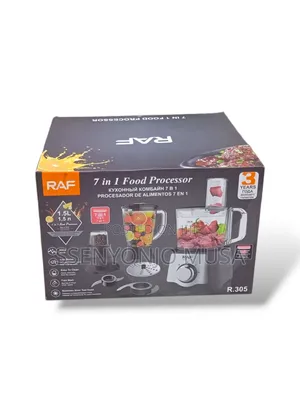 Raf 7-in-1 Food Processor, 600w Multi-Function Blender Juicer Mixer.