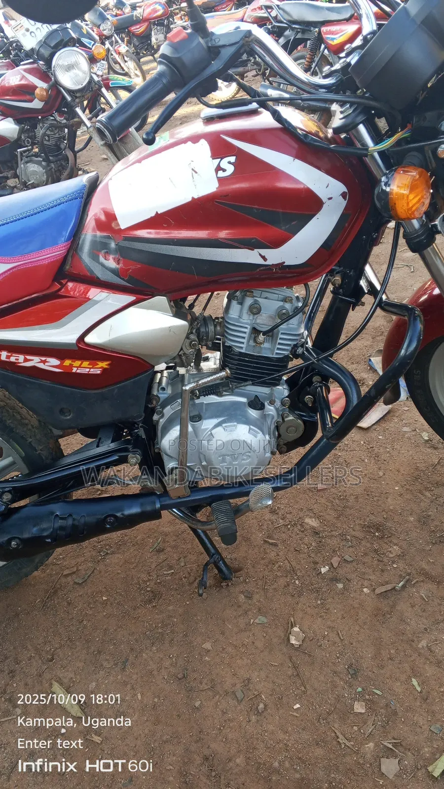 TVS HLX 125 2022 Red
