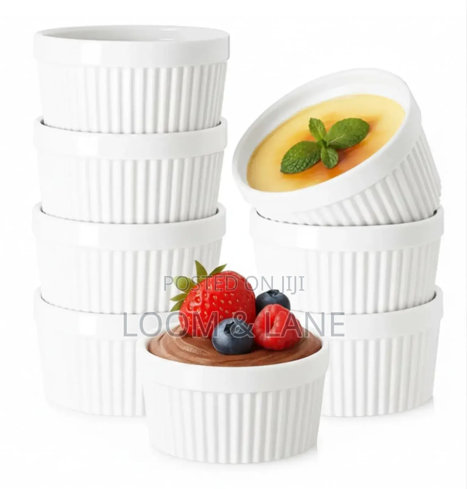12pcs 8inch Ramekins Bowls Set