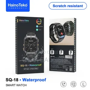 Hainoteko Sq18 Scratch Resistend Smart Watch With 3 Pair Strap