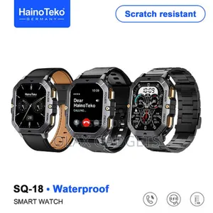 Hainoteko Sq18 Scratch Resistend Smart Watch With 3 Pair Strap