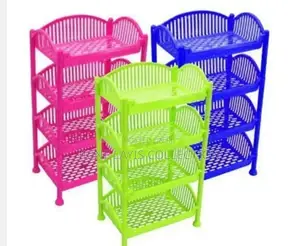 4 Tier Plastic Multipurpose Trolley