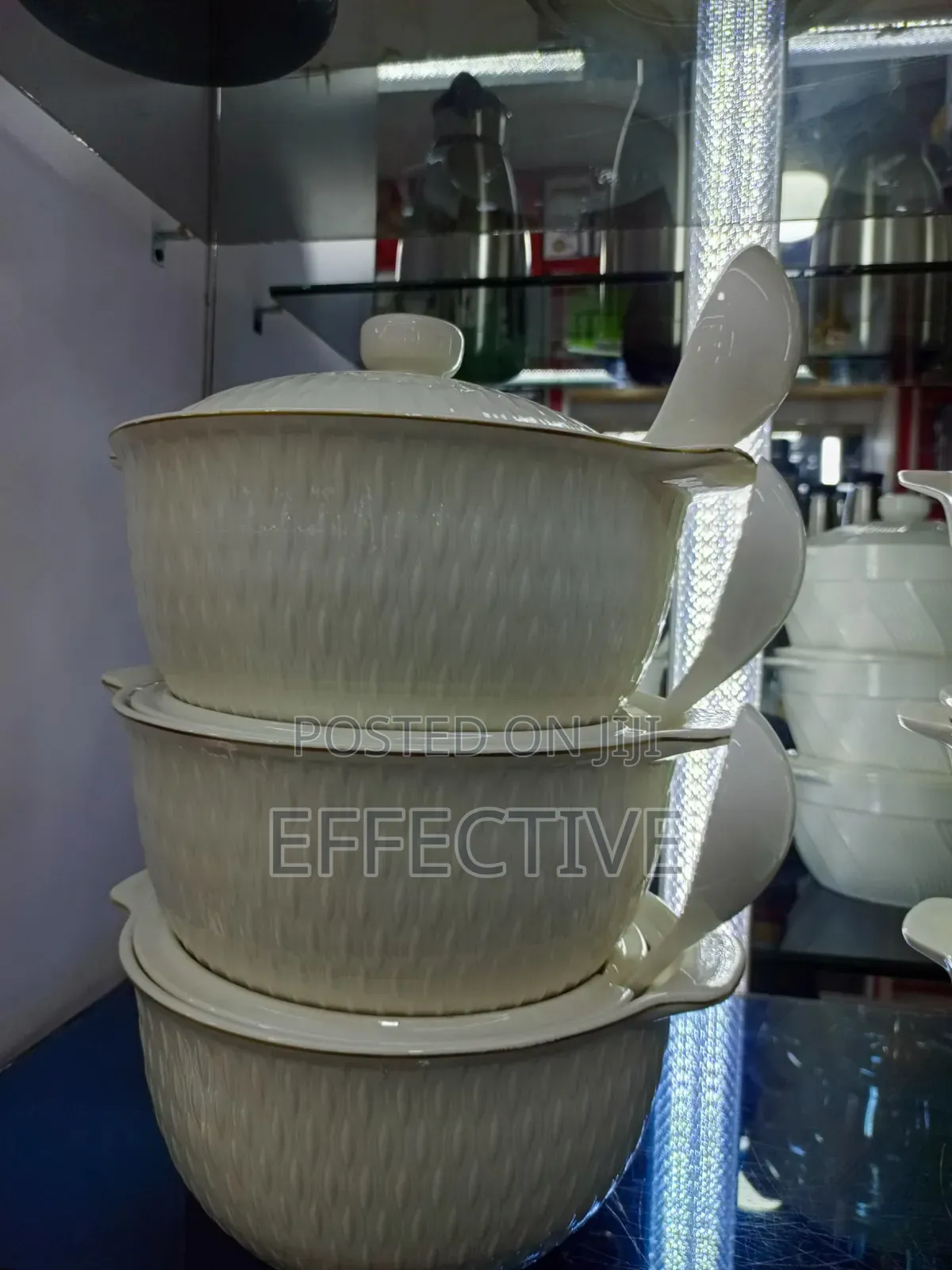 Three-Set Ceramic Serving Bowls