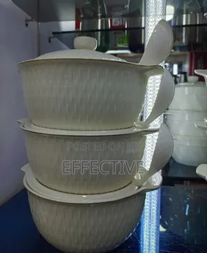 Three-Set Ceramic Serving Bowls