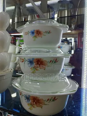 3-Piece Opalware Casserole Set