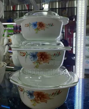 3-Piece Opalware Casserole Set