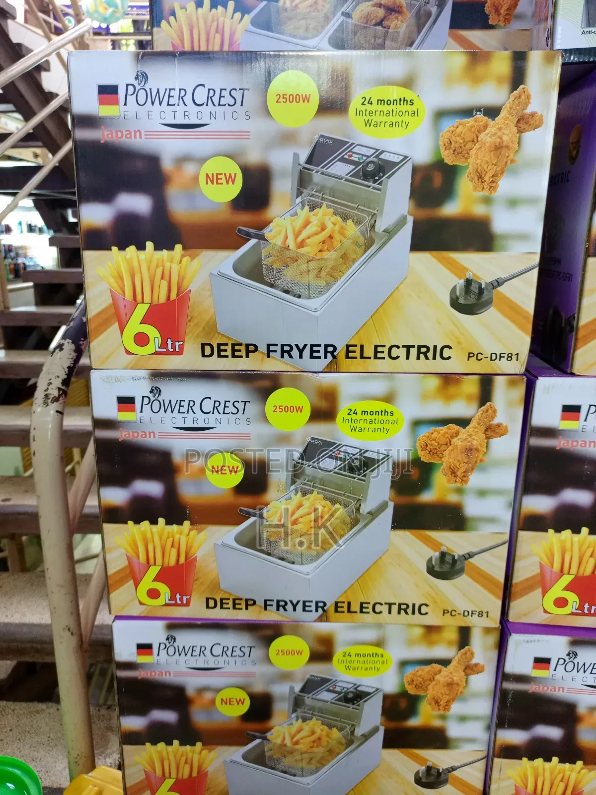 Power Crest 6-Liter Electric Deep Fryer, Model Pc-Df81.