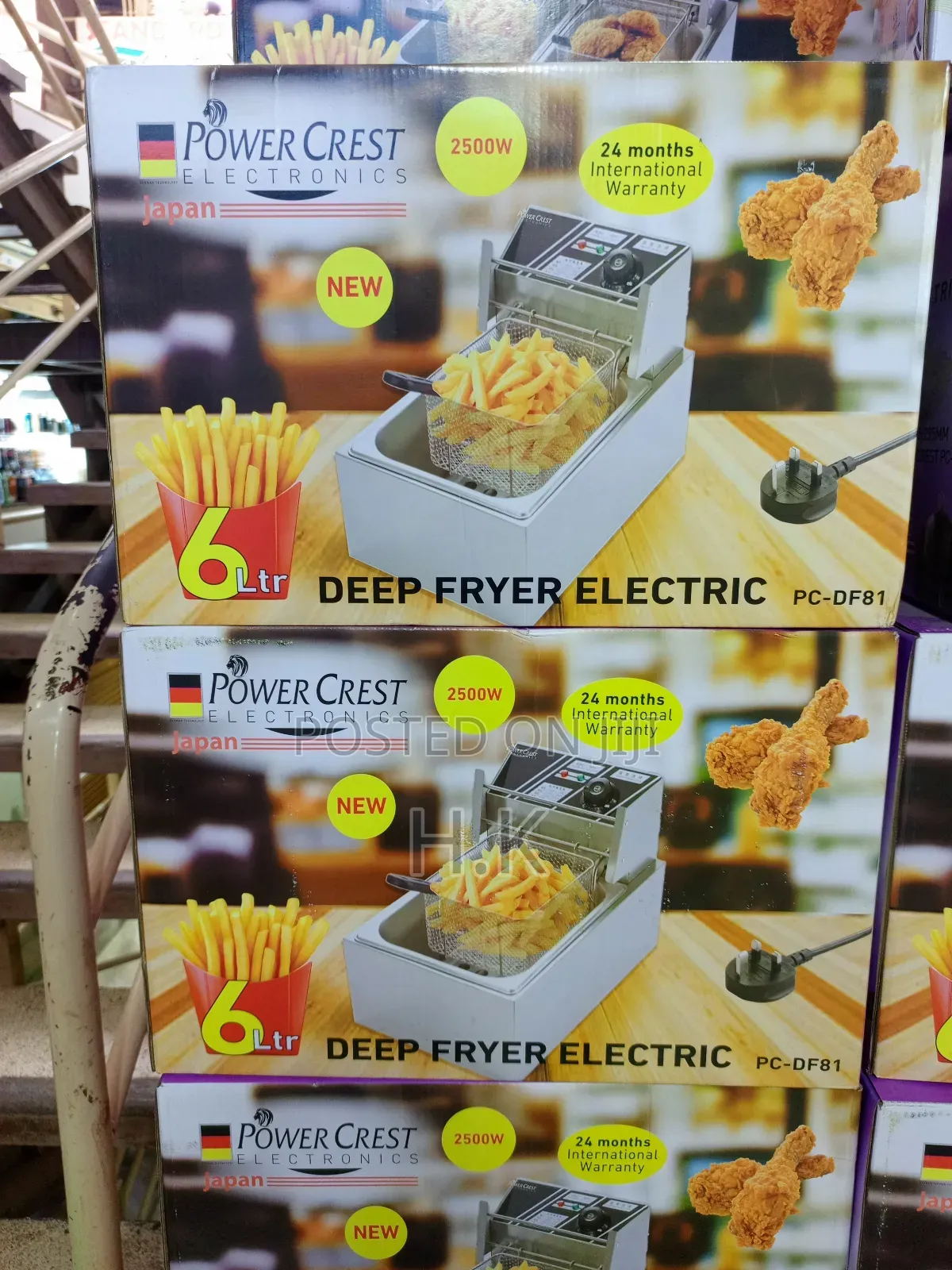 Power Crest 6-Liter Electric Deep Fryer, Model Pc-Df81.