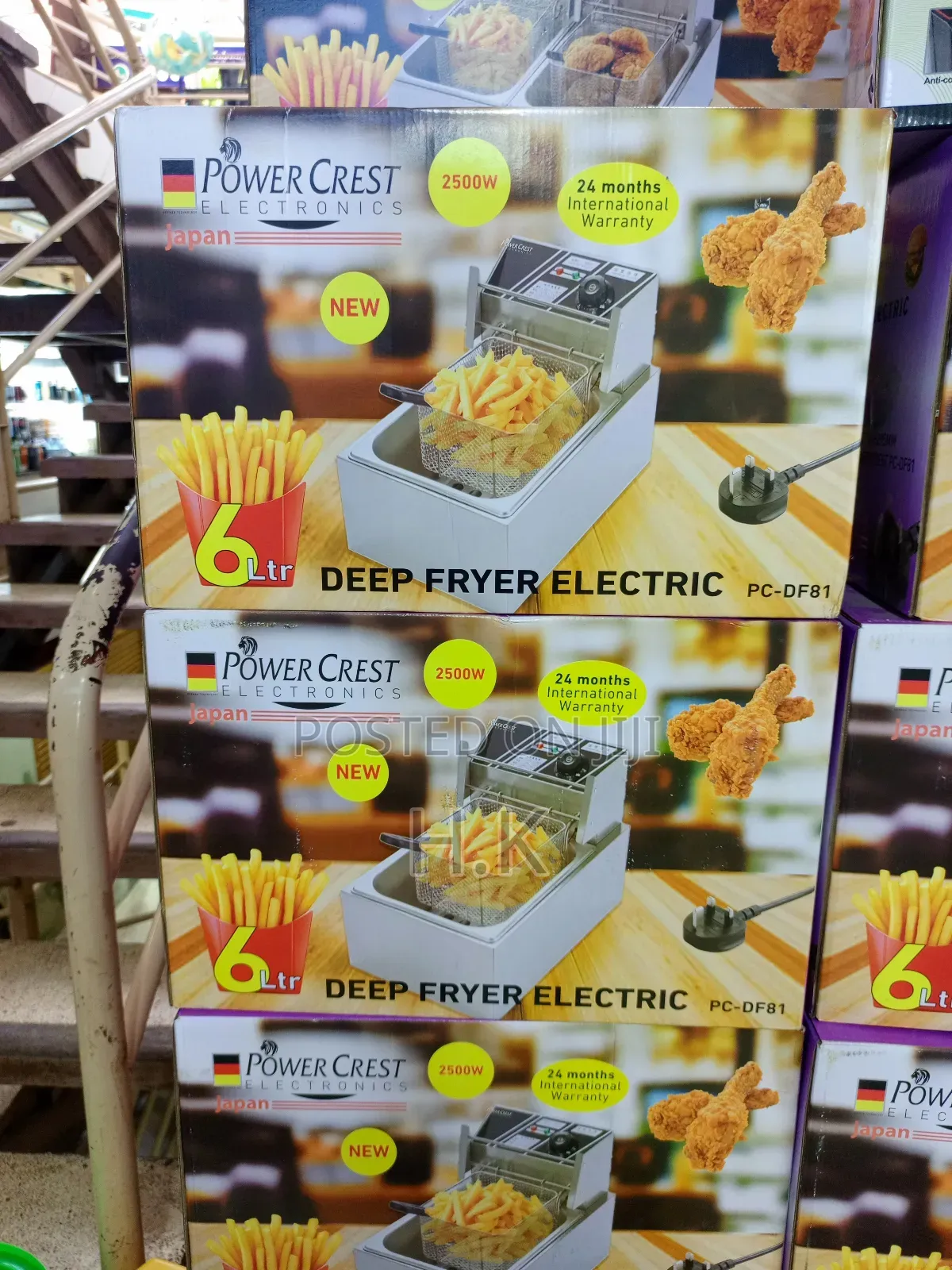 Power Crest 6-Liter Electric Deep Fryer, Model Pc-Df81.