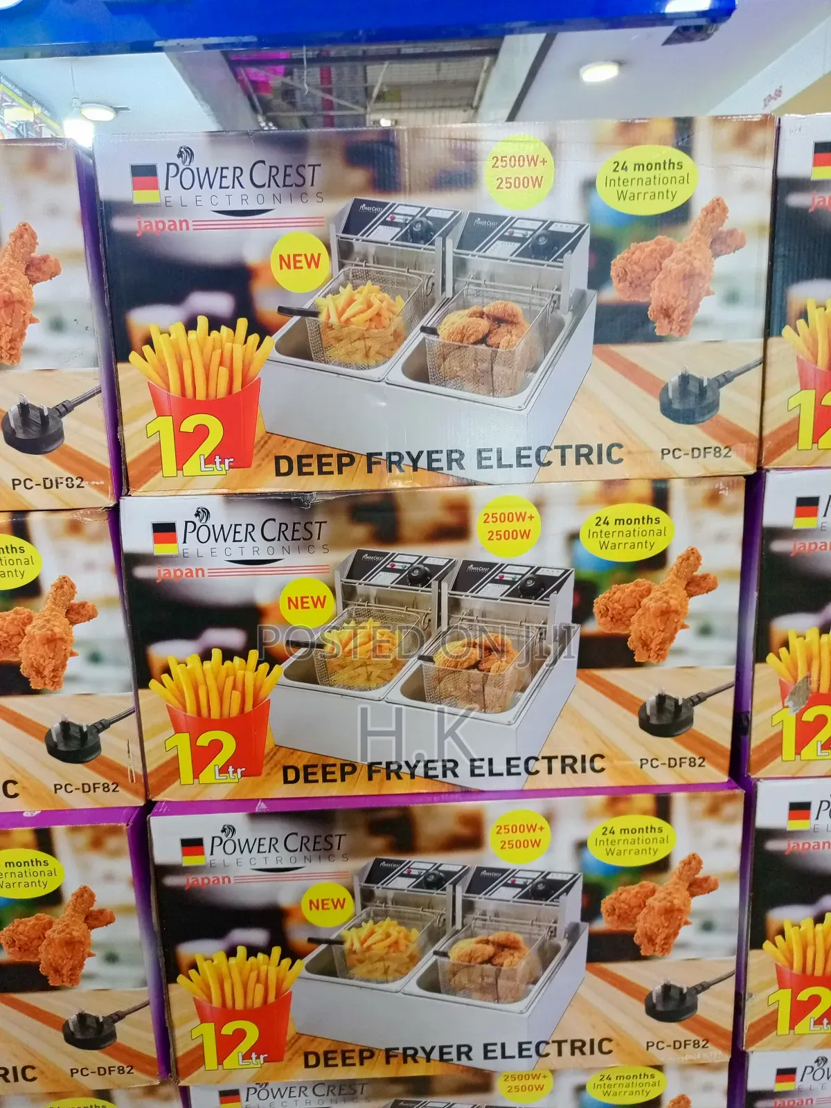 Power Crest Electric Deep Fryer, Model Pc-Df82.