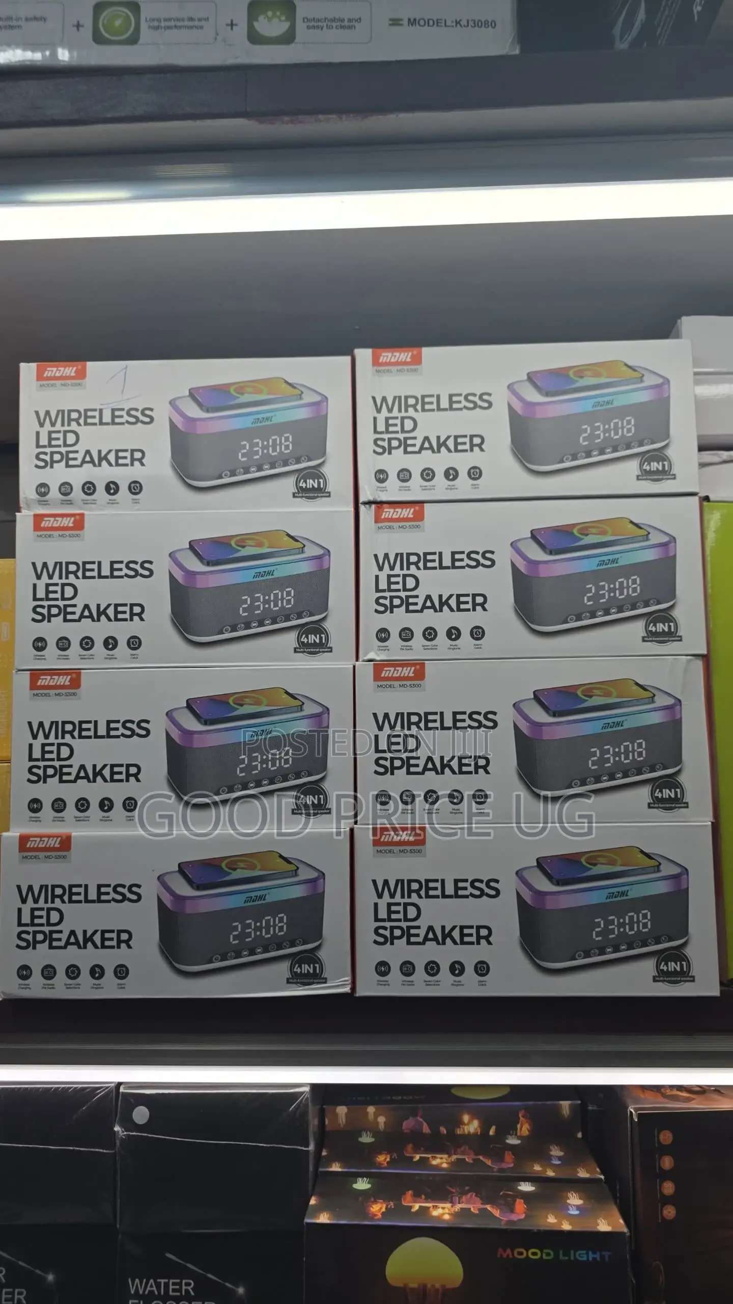Bluetooth Wireless Charging Speaker With Digital Clock