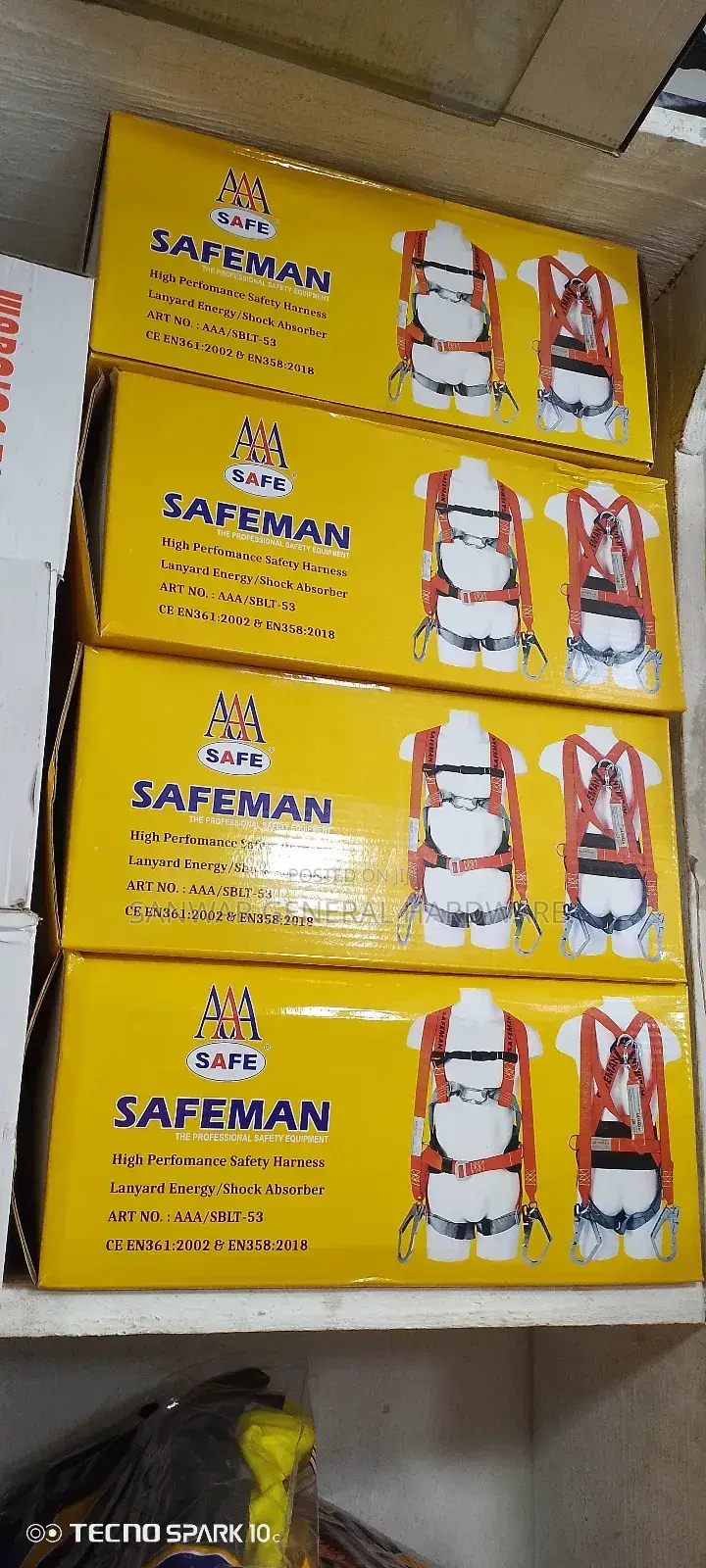 Safety Harness Full Body Belts(Double Lanyard)