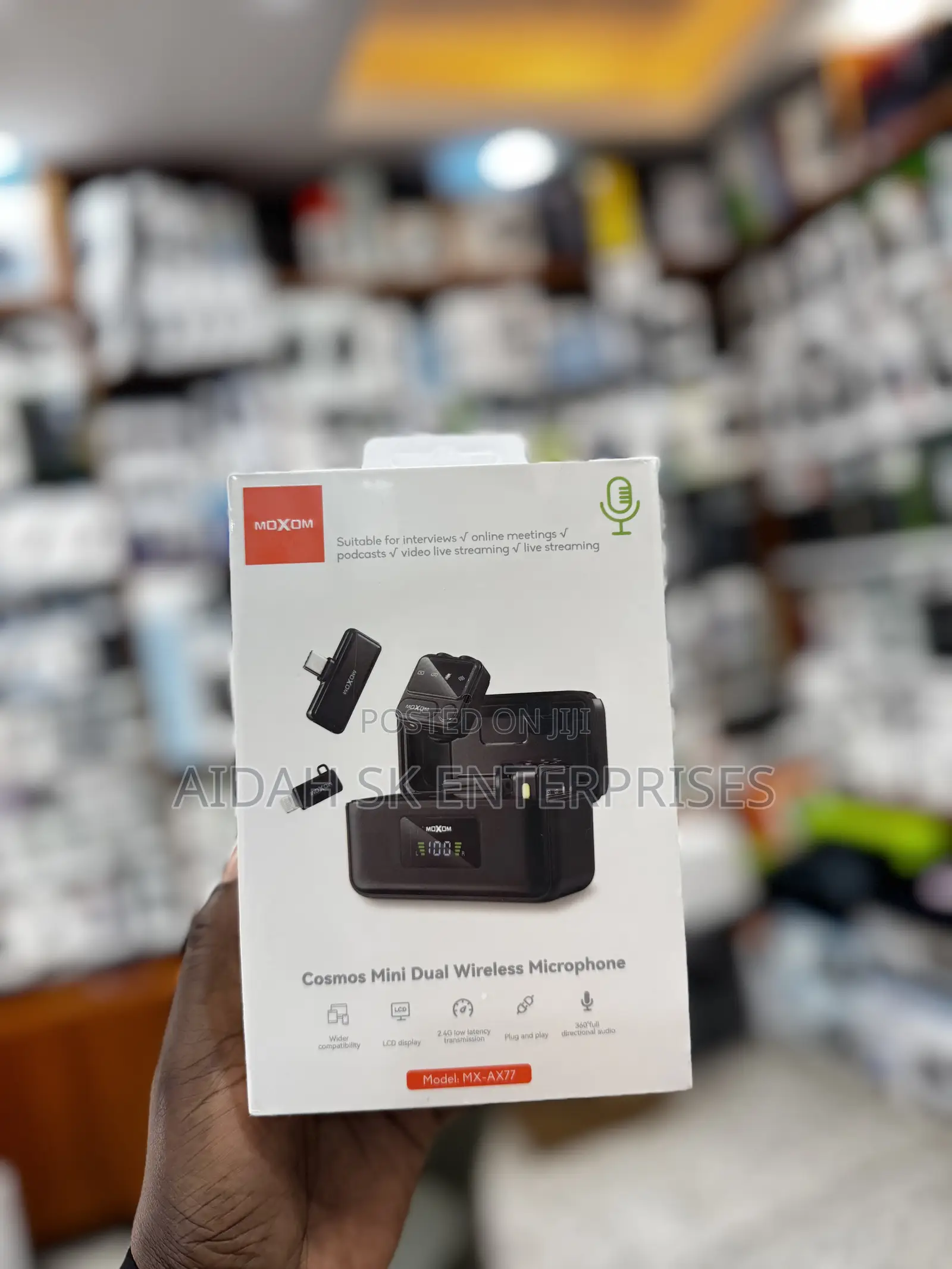 Moxom Mx-Ax77 Cosmos Mini Dual Wireless Microphone
