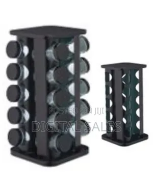 Countertop Spice Carousel, Rotatable Spice Rack Stainless Steel Spice0