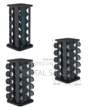 Rotatable Spice Rack Stainless Steel Spice