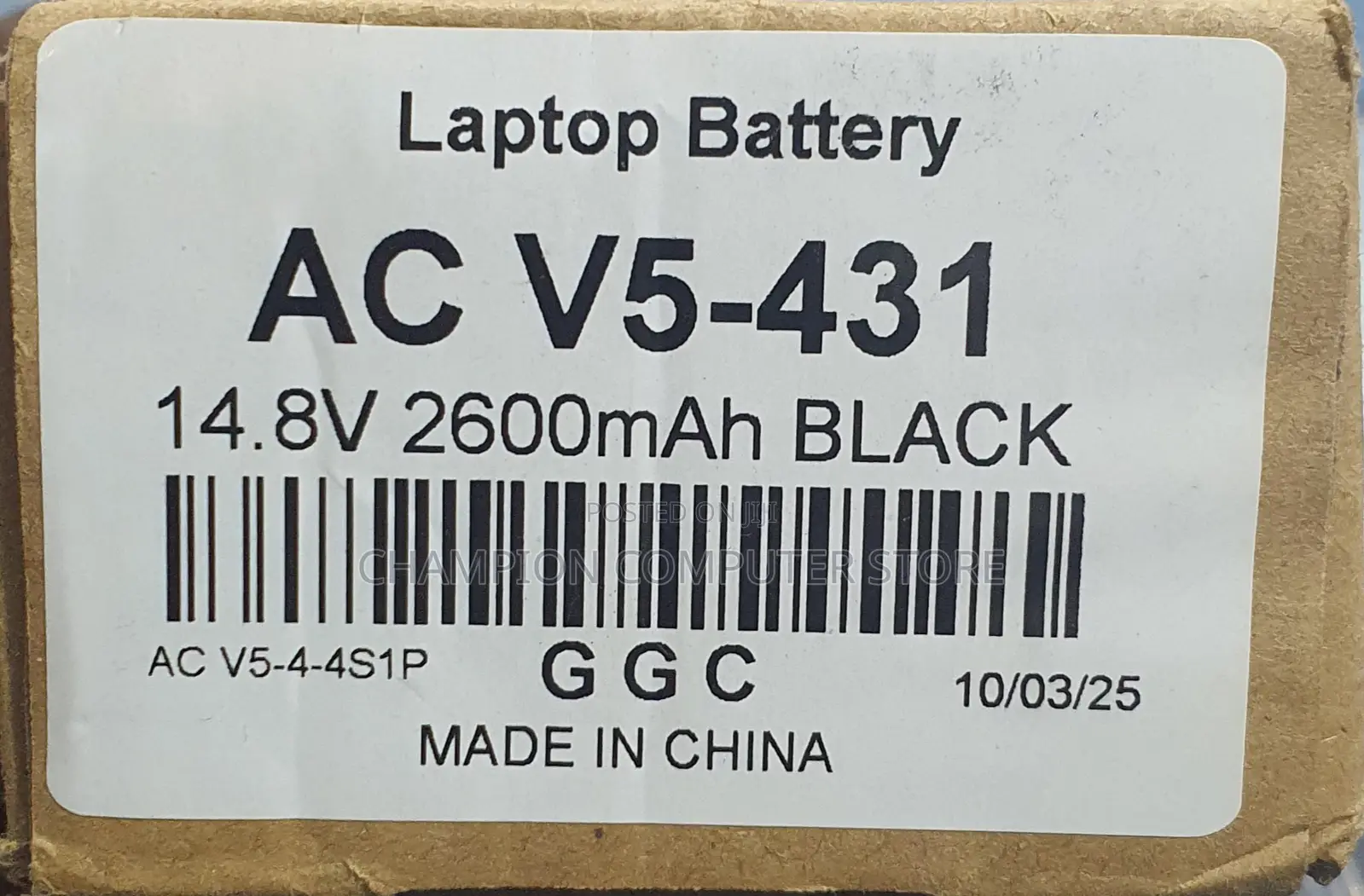 Acer V5-431 Battery Al12a32 4icr17/65 Al12a72