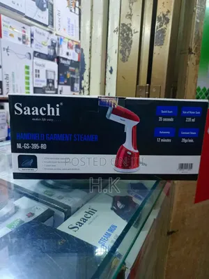 Saachi Handheld Garment Steamer (Model Nl-Gs-395-Bl).