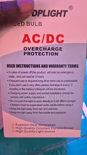 Dp Light 25w Rechargeable/Emergency Bulb With Pin Connection