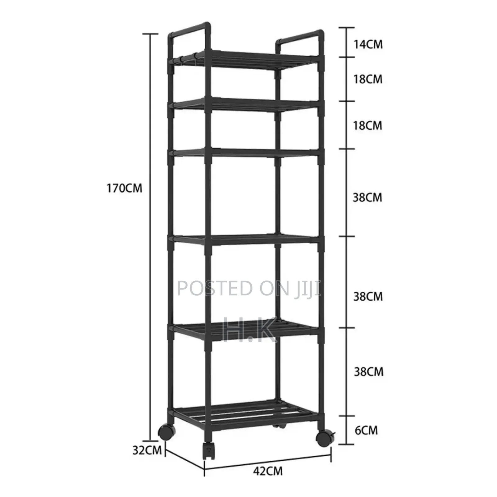 Multi-Tier Household Storage Cart