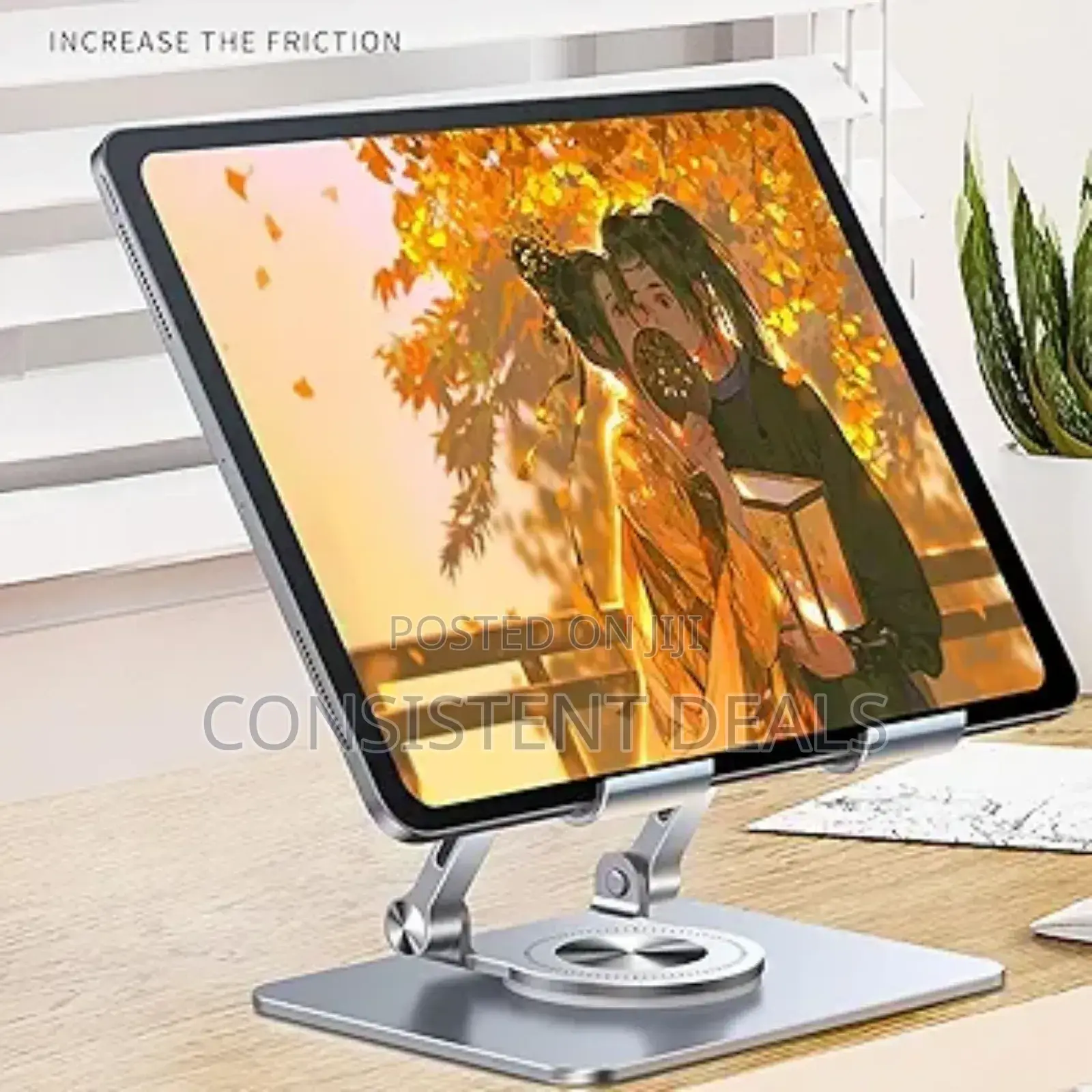 Foldable Tablet Bracket Stand Rotating Hollowed Notebook Holder