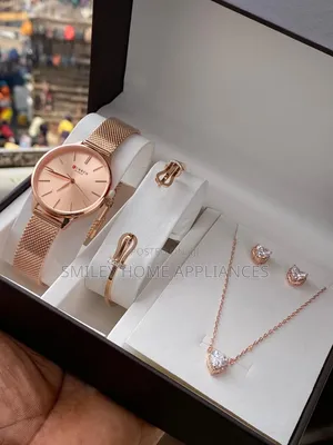 Women's Original Fancy Curren Wrist Gift Box Time Piece With Bracelet