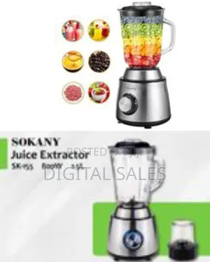 Sokany 2 in 1 Coffee Grinder and 1.5l Glass Jar Blender 800w High Powe